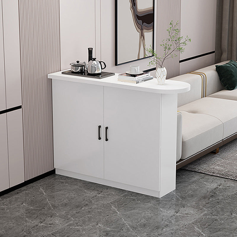 Modern Indoor Counter Table Faux Wood Bar Stool Table with Storage