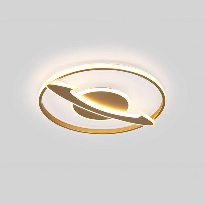 Nordic Berg/Seesterne Acryl Flush Licht LED Flush Mount Einbaubeleuchtung in Golden für Schlafzimmer