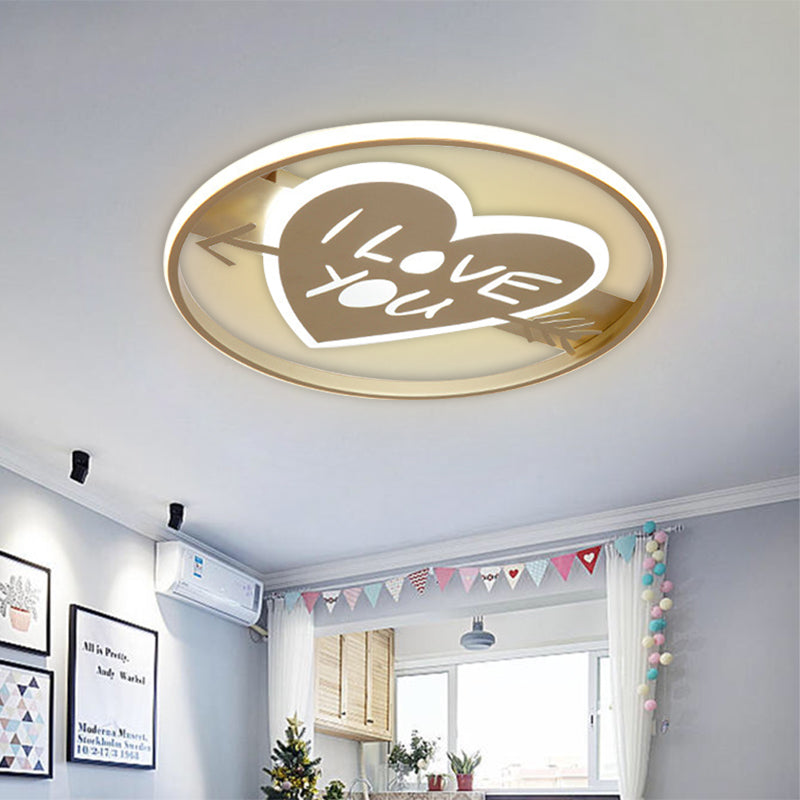 Nordic Mountain/Starfish Acrylic Flush Light LED Flush Mount Recessed Lighting in Golden for Bedroom