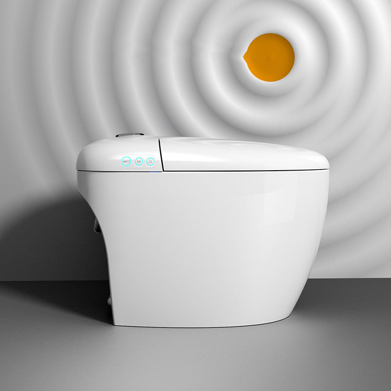 Round Antimicrobial Toilet Seat Bidet Ceramic White Vitreous China Bidets