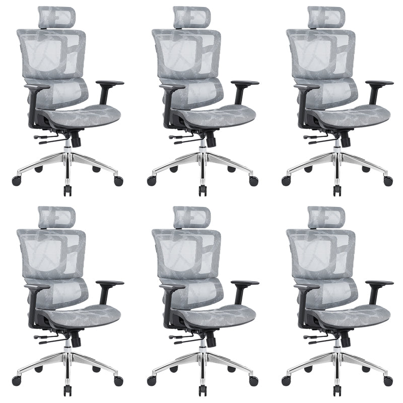 Adjustable Seat Height Arm Chair Contemporary Office Chair with Wheels