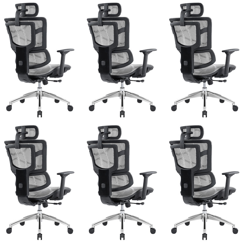 Adjustable Seat Height Arm Chair Contemporary Office Chair with Wheels