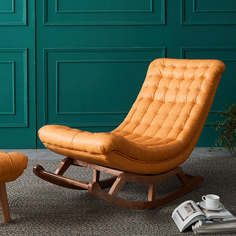 Interior Furniture Relaxing Lazy Sofa Chair Leisure Velvet Fabric Rocking Chair