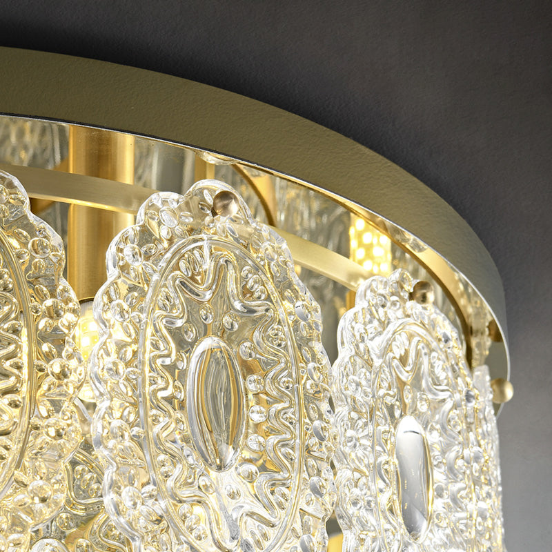 Contemporary Flush Mount Light Glass Shade Flush Mount Ceiling Light Fixture