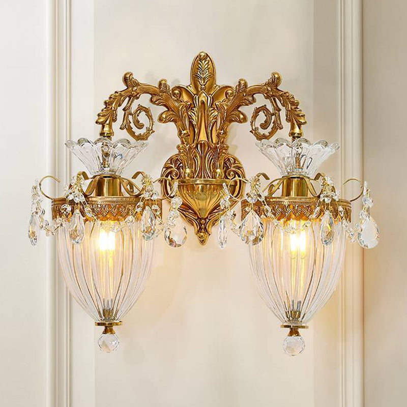 Nordic Style Copper Vanity Light Cone Shape Vanity Lamp for Shower Room