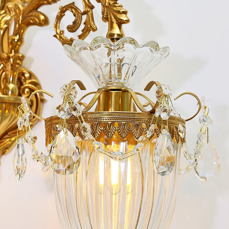 Nordic Style Copper Vanity Light Cone Shape Vanity Lamp for Shower Room