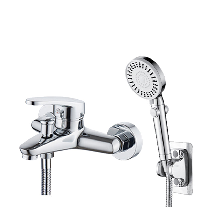 Popular Wall Mount Tub Faucet Fixed Lever Handle Bath Filler Trim