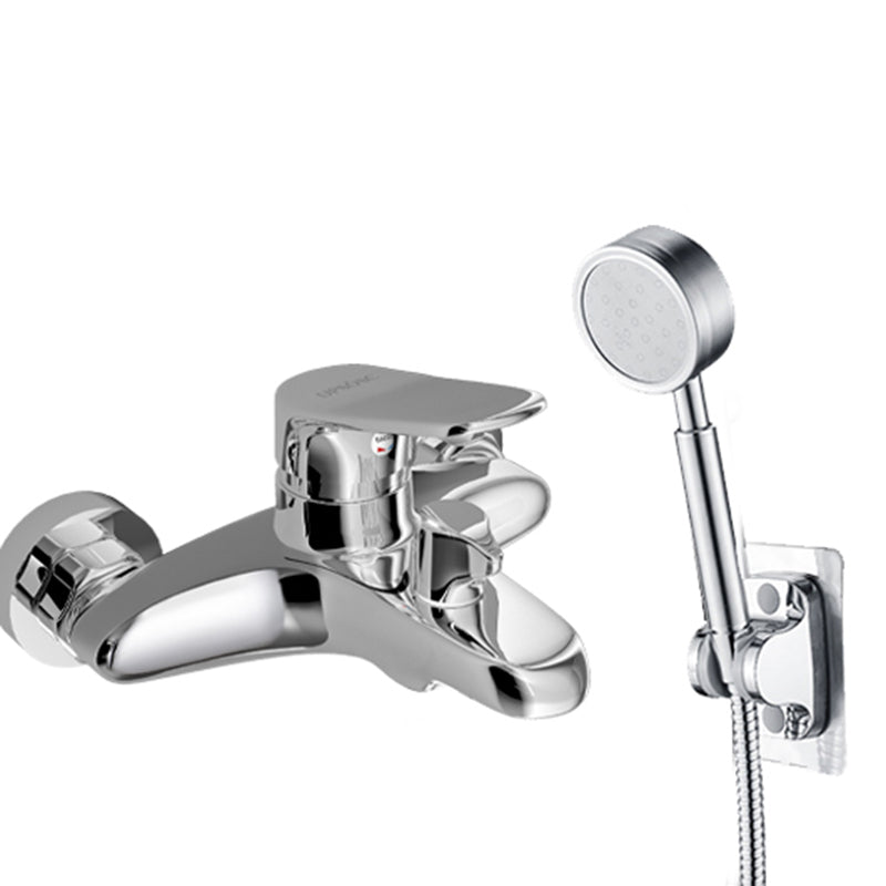 Popular Wall Mount Tub Faucet Fixed Lever Handle Bath Filler Trim