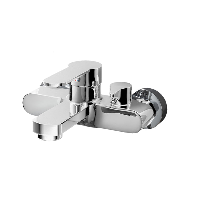 Popular Wall Mount Tub Faucet Fixed Lever Handle Bath Filler Trim