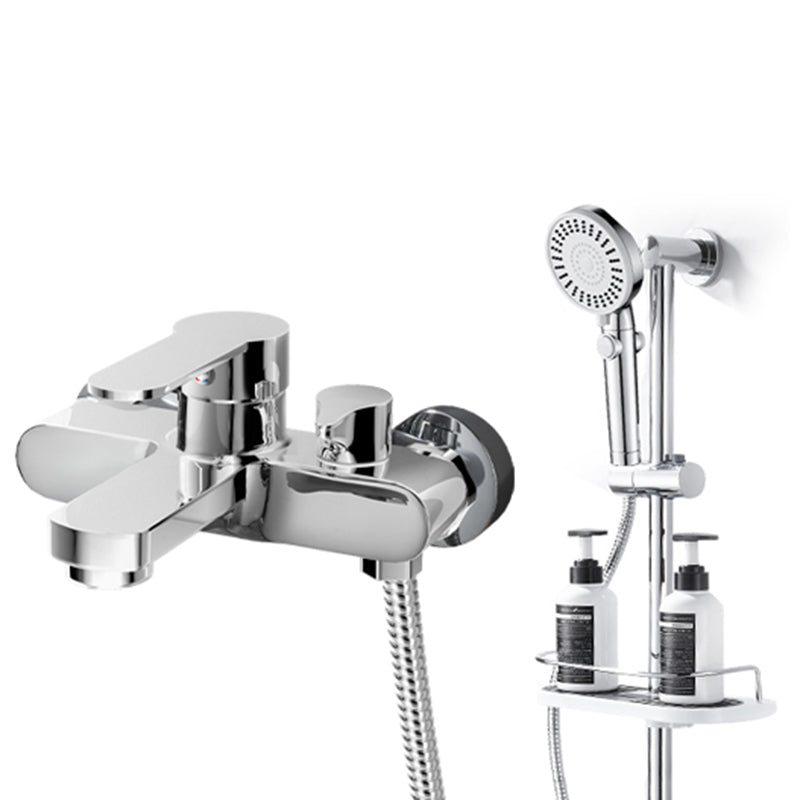 Popular Wall Mount Tub Faucet Fixed Lever Handle Bath Filler Trim