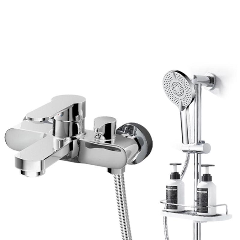 Popular Wall Mount Tub Faucet Fixed Lever Handle Bath Filler Trim