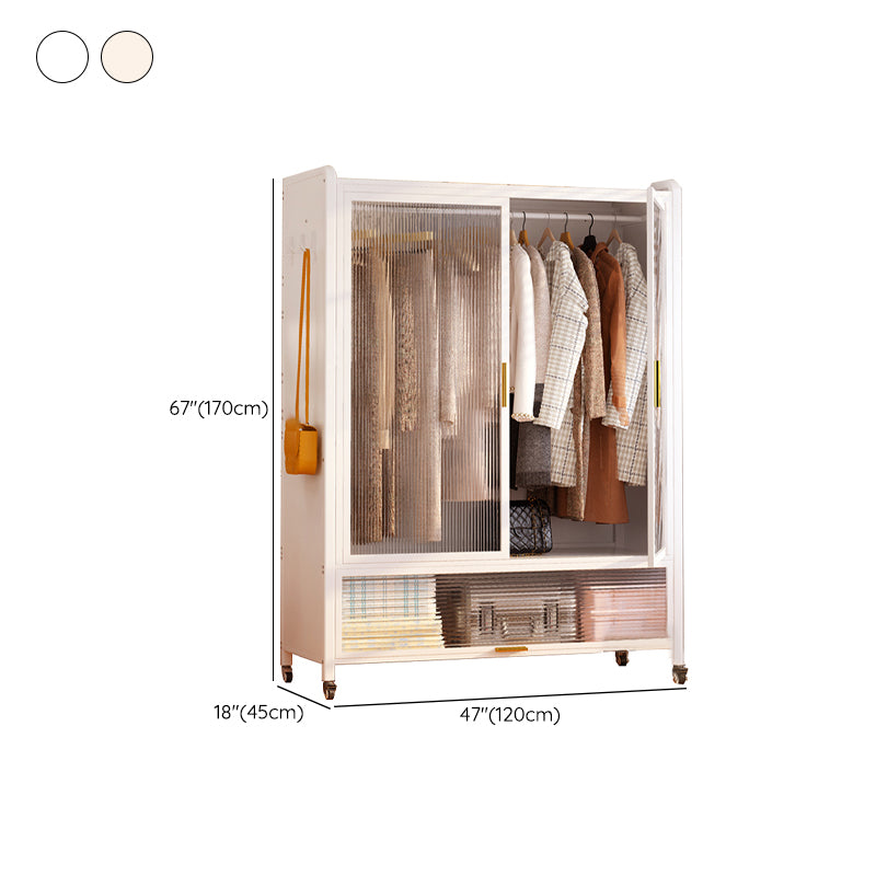 Contemporary Freestanding Wardrobe Home White Wardrobe Closet
