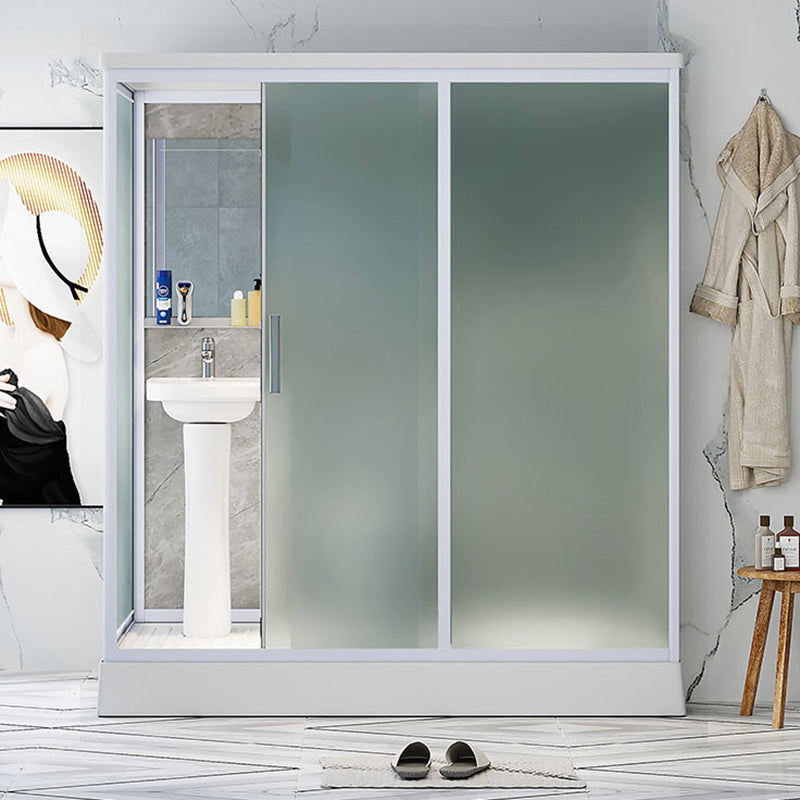 Frosted Tempered Glass Shower Enclosure Rectangle Shower Enclosure