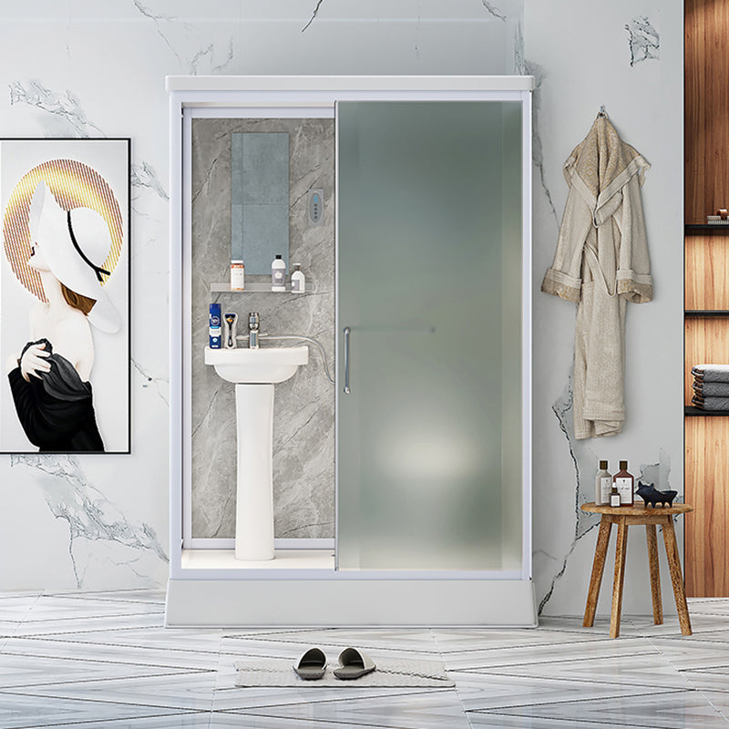 Frosted Tempered Glass Shower Enclosure Rectangle Shower Enclosure