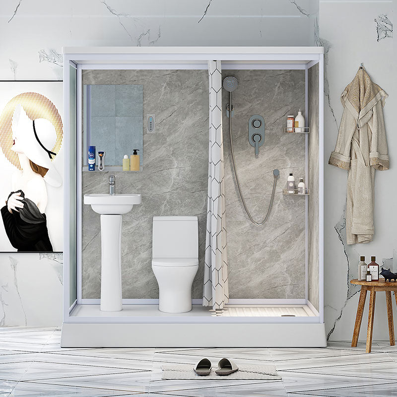 Frosted Tempered Glass Shower Enclosure Rectangle Shower Enclosure