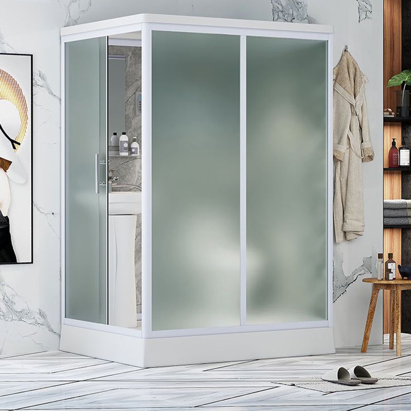 Frosted Tempered Glass Shower Enclosure Rectangle Shower Enclosure