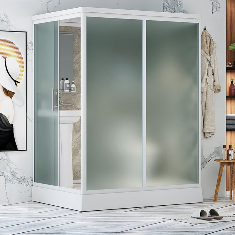 Frosted Tempered Glass Shower Enclosure Rectangle Shower Enclosure