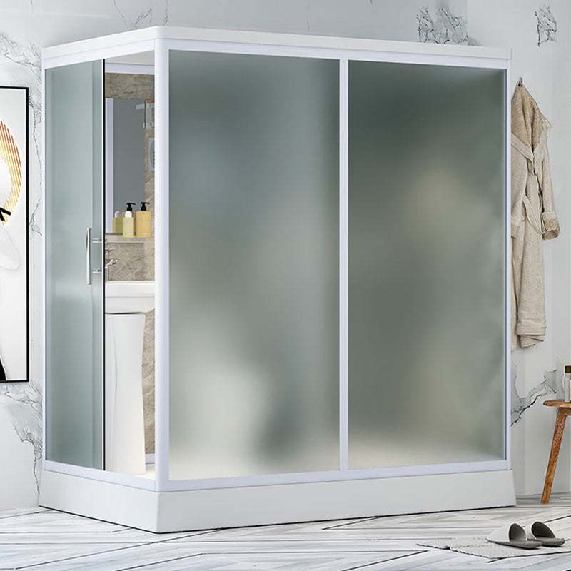 Frosted Tempered Glass Shower Enclosure Rectangle Shower Enclosure