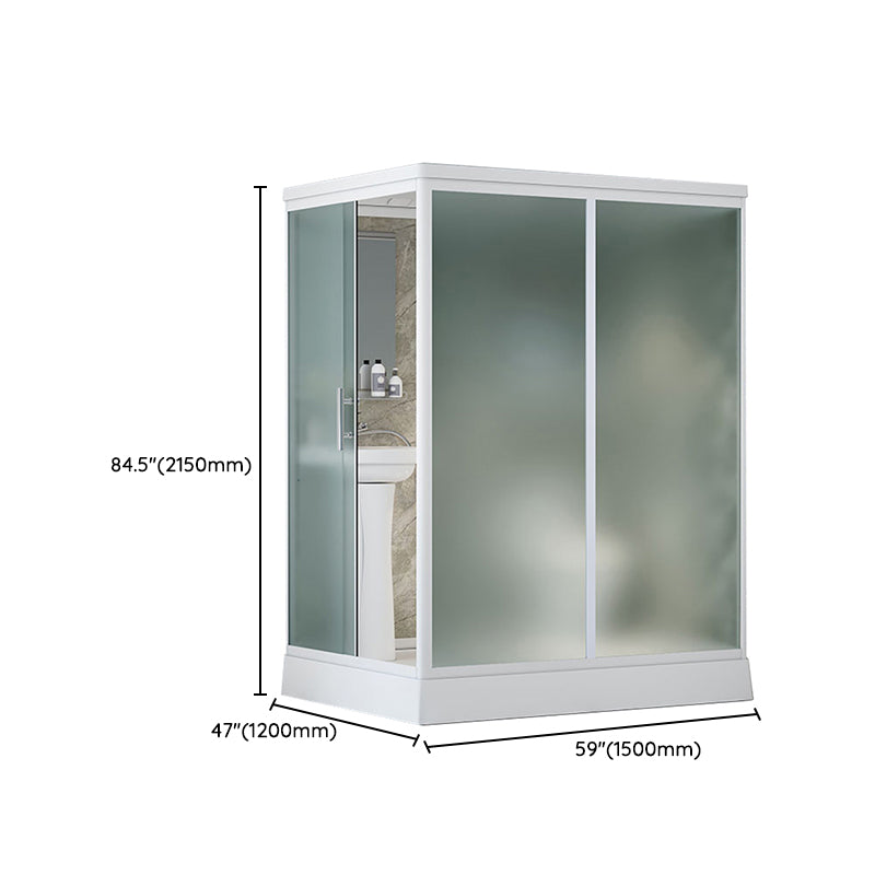 Frosted Tempered Glass Shower Enclosure Rectangle Shower Enclosure