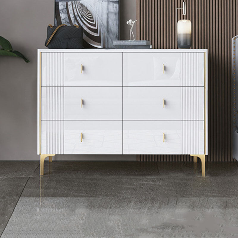 Classic Glam Storage Chest Dresser 15.6 Inch Width Stone Dresser with 6/8/9 Drawers