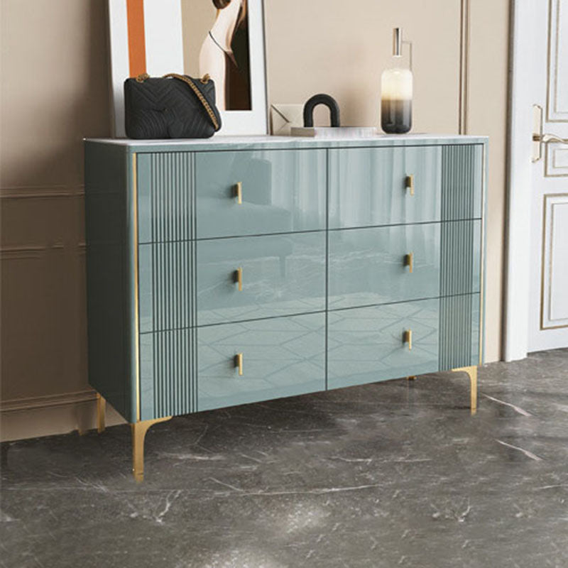 Classic Glam Storage Chest Dresser 15.6 Inch Width Stone Dresser with 6/8/9 Drawers