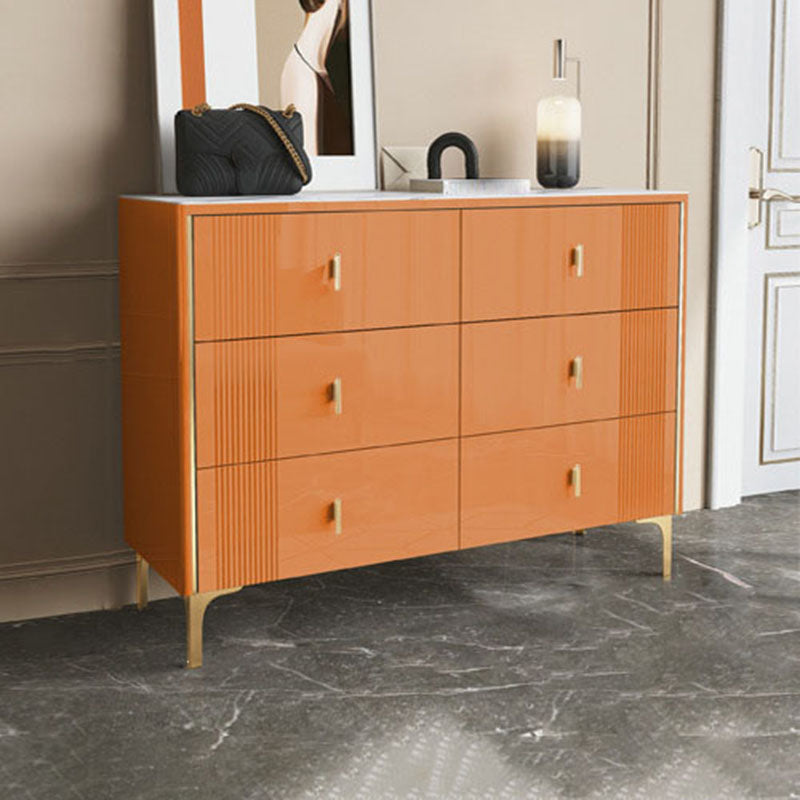Classic Glam Storage Chest Dresser 15.6 Inch Width Stone Dresser with 6/8/9 Drawers