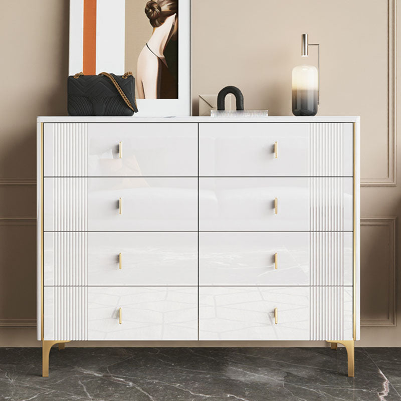 Classic Glam Storage Chest Dresser 15.6 Inch Width Stone Dresser with 6/8/9 Drawers
