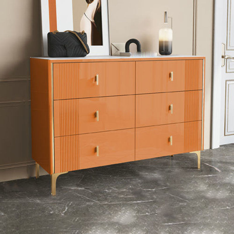 Classic Glam Storage Chest Dresser 15.6 Inch Width Stone Dresser with 6/8/9 Drawers
