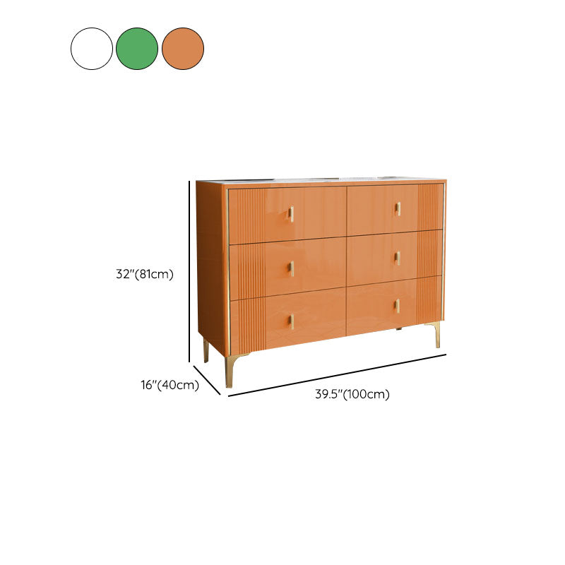 Classic Glam Storage Chest Dresser 15.6 Inch Width Stone Dresser with 6/8/9 Drawers