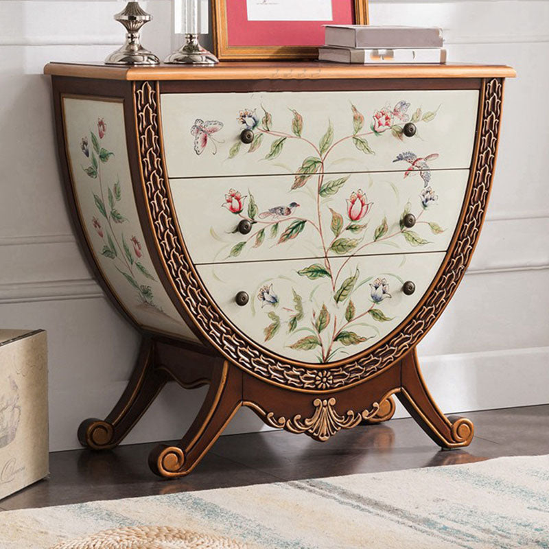 Traditional Storage Chest Solid Wood 15.6 Inch Width Dresser