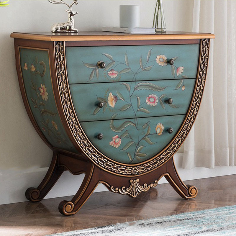 Traditional Storage Chest Solid Wood 15.6 Inch Width Dresser