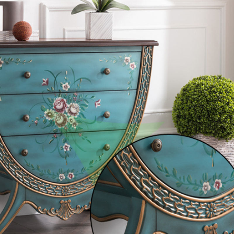 Traditional Storage Chest Solid Wood 15.6 Inch Width Dresser