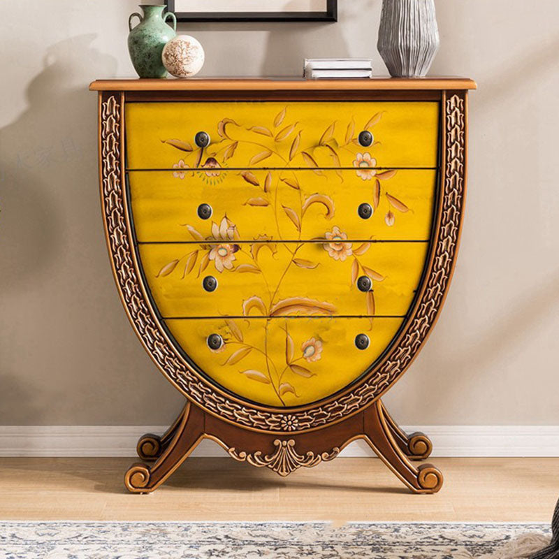 Traditional Storage Chest Solid Wood 15.6 Inch Width Dresser