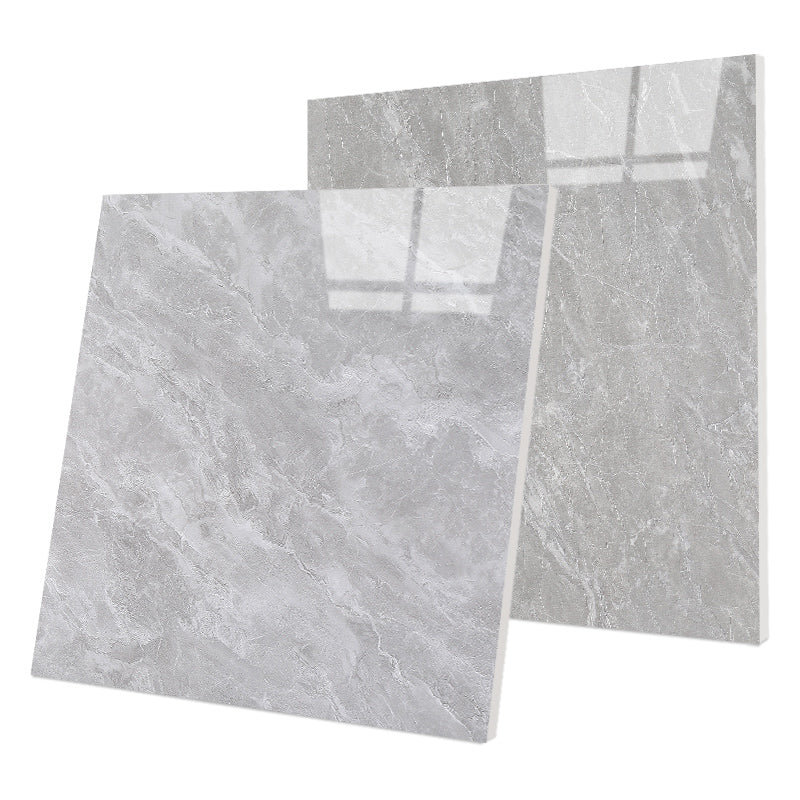 Modern Square Marbling Singular Tile Slip Resistant Polished Tile