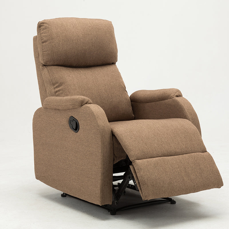 Faux Leather Manual Recliner 25.6" Wide Recliner with Adjustable Headrest