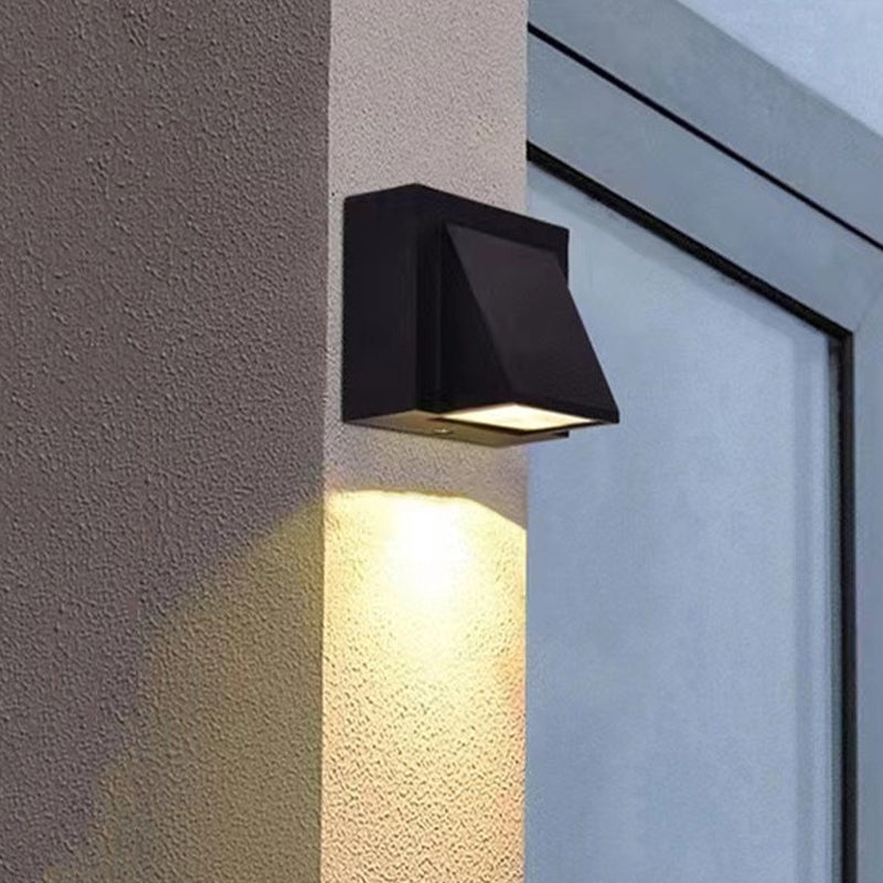 Geometric Wall Mounted Lamp Contemporary Metal Wall Lighting Idea