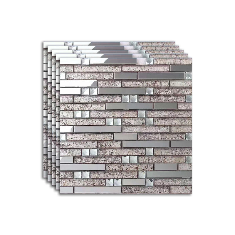 Modern Mosaic Tile Glass Brick Look Wall Tile with Scratch Resistant