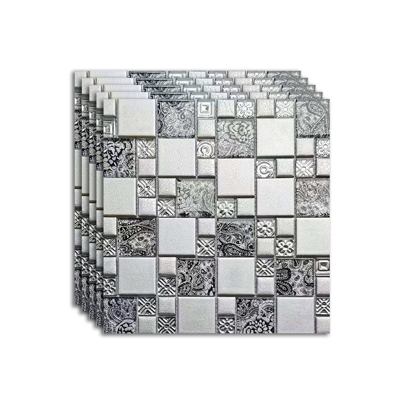 Modern Mosaic Tile Glass Brick Look Wall Tile with Scratch Resistant