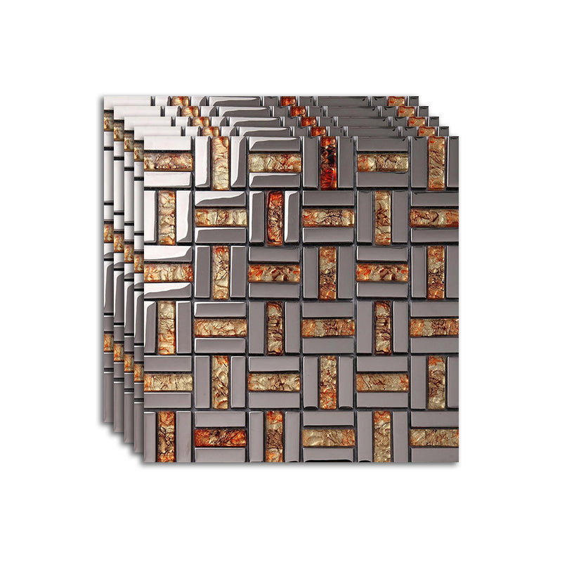 Modern Mosaic Tile Glass Brick Look Wall Tile with Scratch Resistant