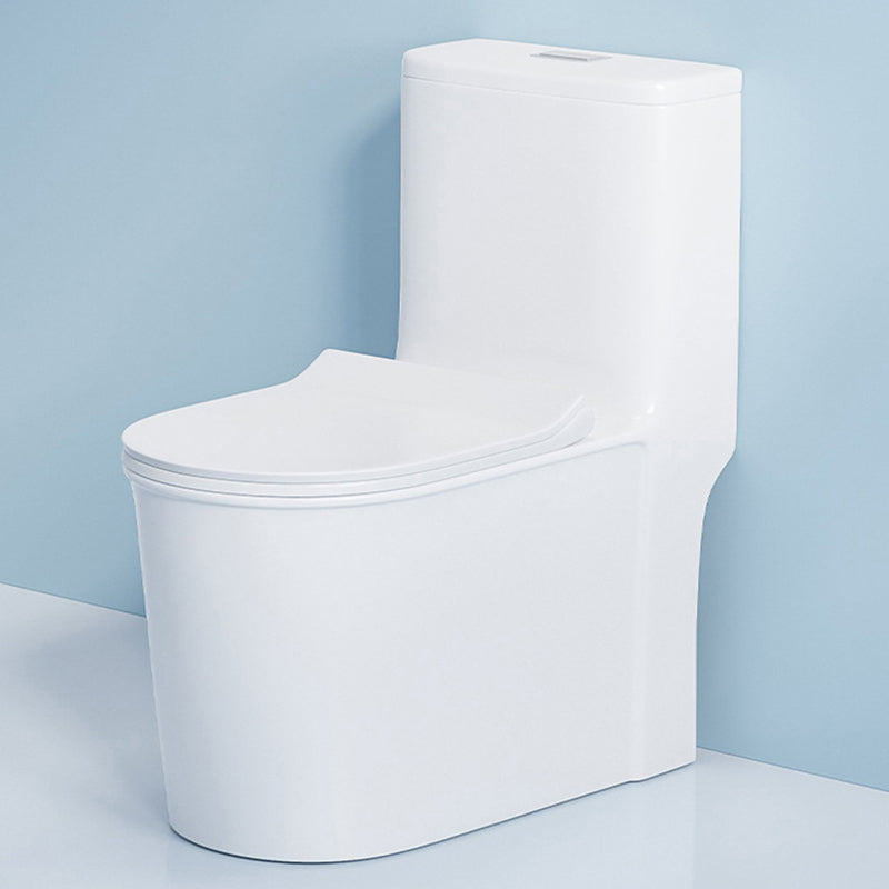 Traditional Floor Mounted Flush Toilet One Piece Toilet Siphon Jet Toilet
