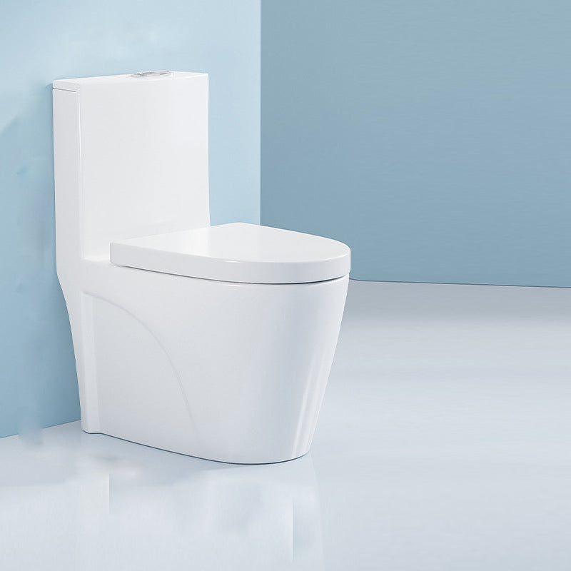 Traditional Floor Mounted Flush Toilet One Piece Toilet Siphon Jet Toilet