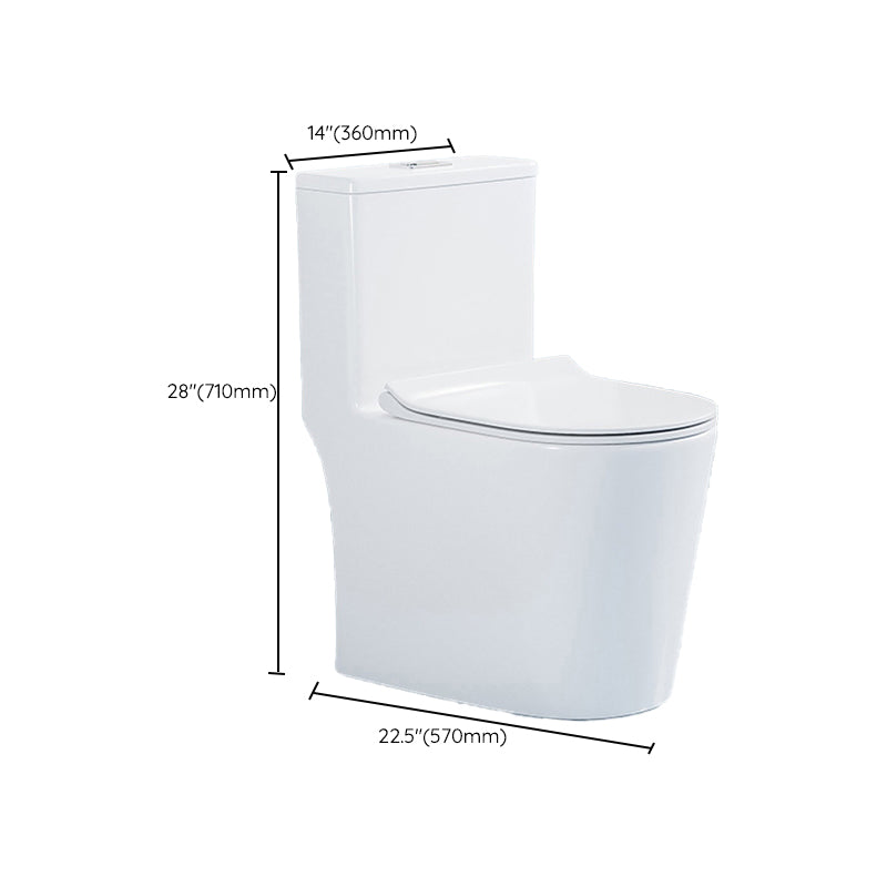 Traditional Floor Mounted Flush Toilet One Piece Toilet Siphon Jet Toilet