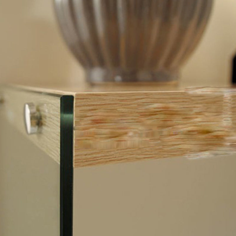 Rectangle Shape Contemporary Console Table Stone Console Sofa Table in Natural
