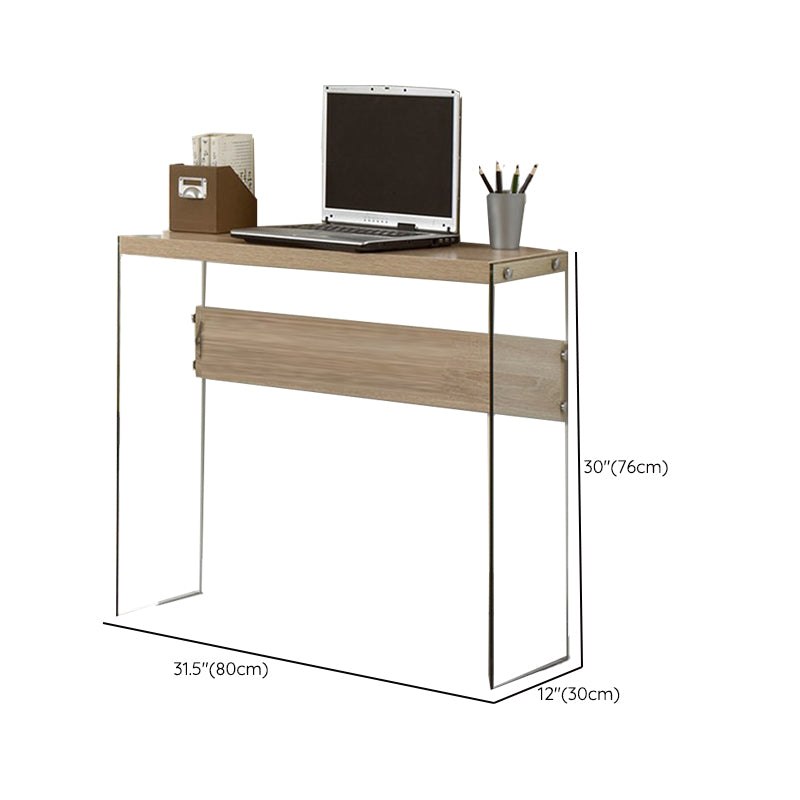 Rectangle Shape Contemporary Console Table Stone Console Sofa Table in Natural