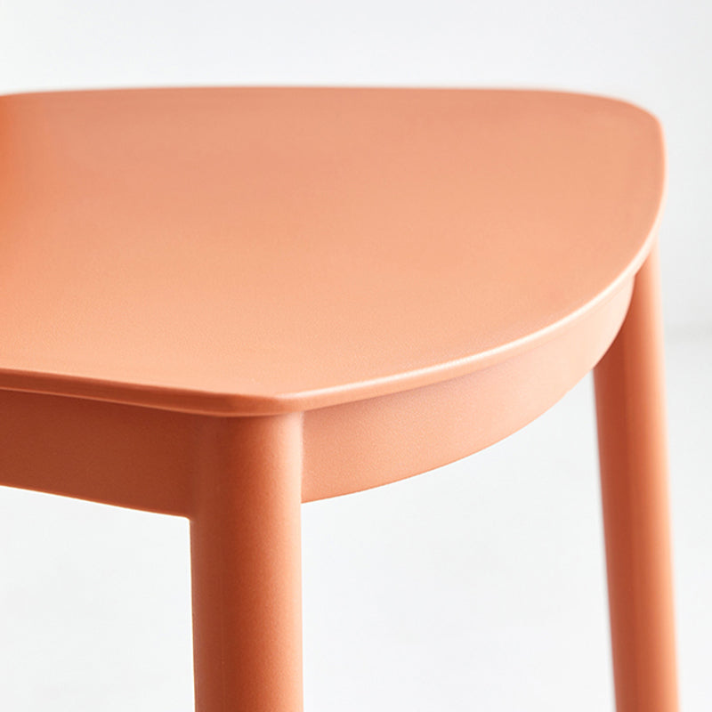 Low Back Indoor Counter Chair Contemporary Acrylic Bar Stools