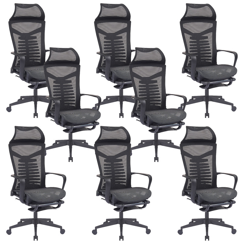 Modern Swivel Chair Adjustable Seat Height Chair with Breathable Back