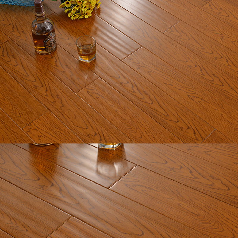 Traditional Wood Floor Planks Wire Brushed Water Resistant Floor Bullnose