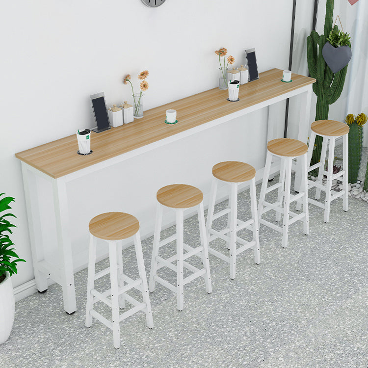 Contemporary Indoor Bar Dining Table Rectangle Counter Table