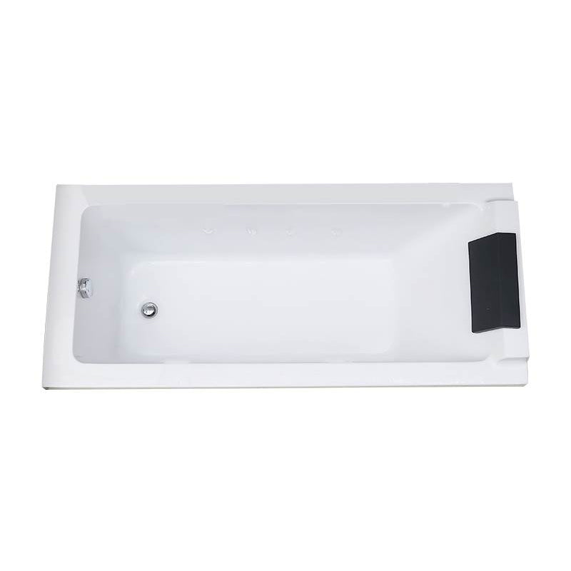 Modern Rectangular Bath Acrylic Soaking White Drop-in Bathtub