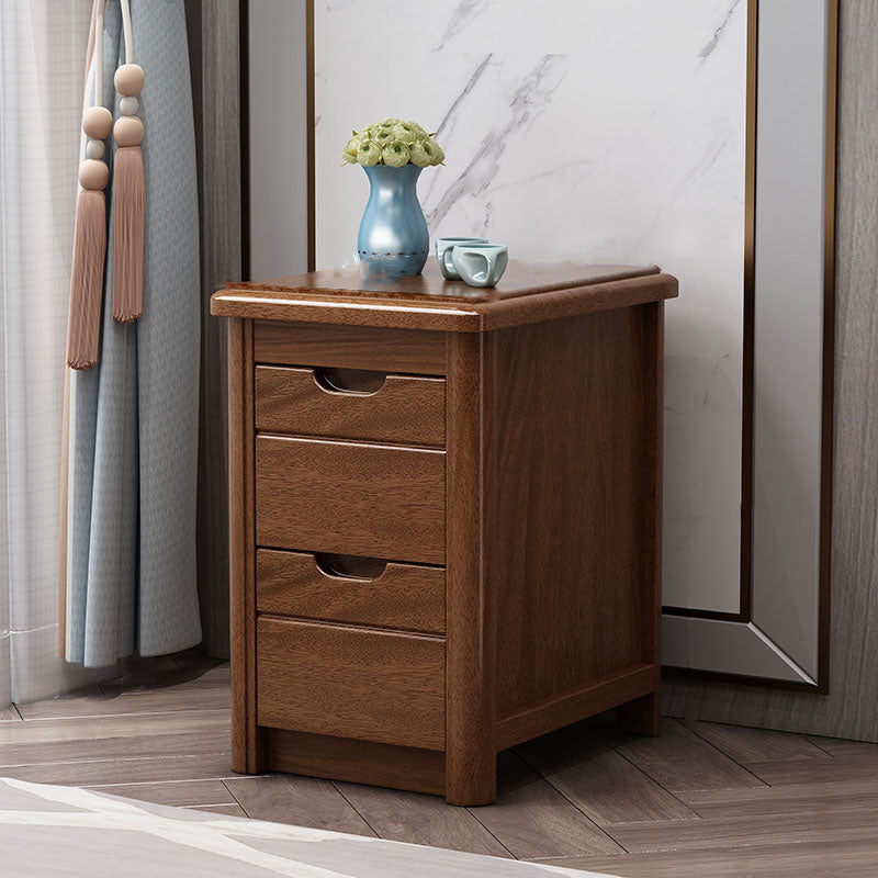 15.6 Inch Width Storage Chest Modern Solid Wood Dresser with 2/3/4/5 Drawers